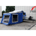 Caravane de sol souple avec cuisine en acier inoxydable sur mesure